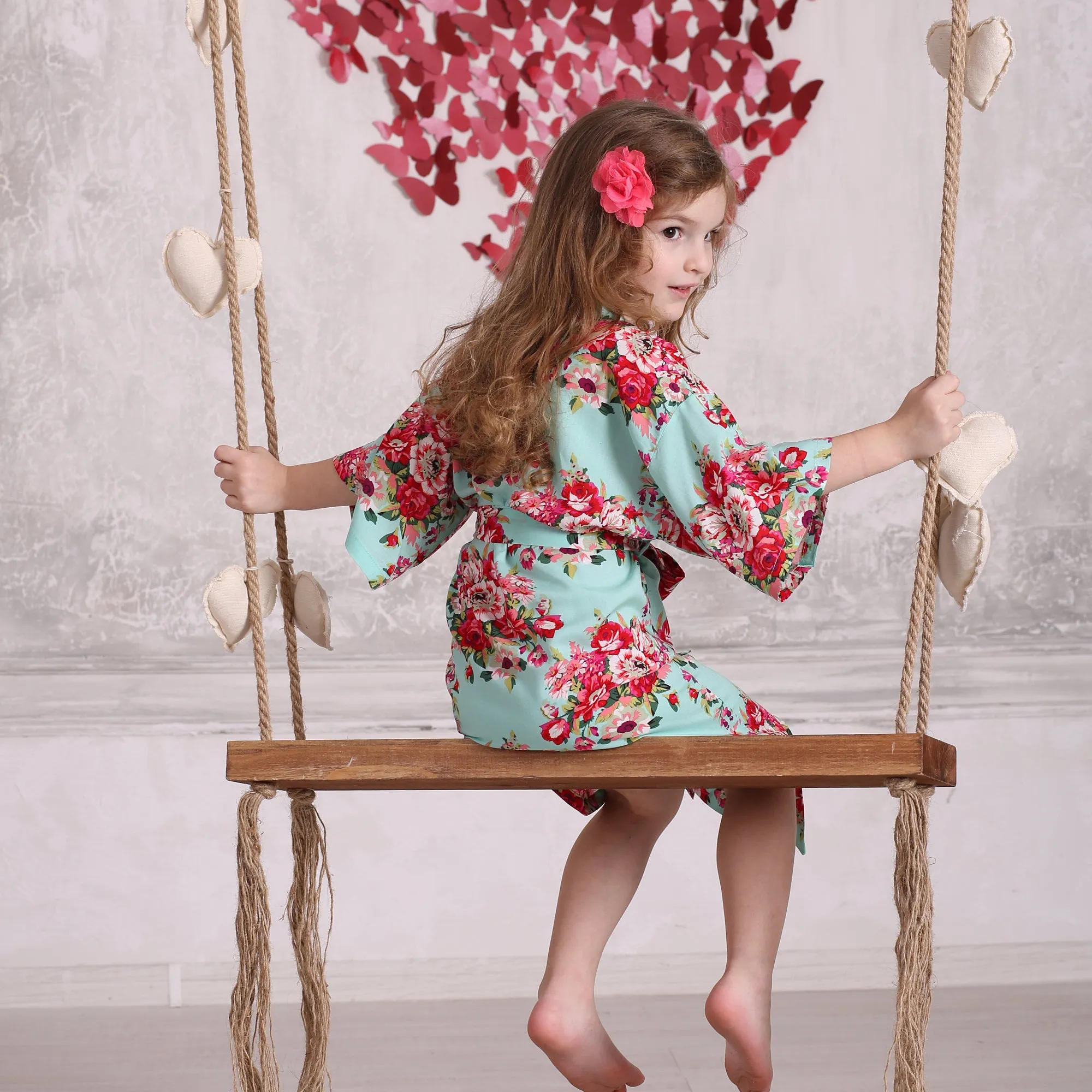 Mom & Daughter Floral Robes, Mother Daughter Matching Robes, Mommy and Me Outfit, Spa Robe, Kids Robe, Matching Robes, Kids Robes