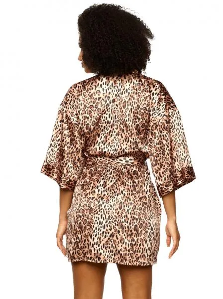Muse Satin Kimono - Natural Havana -