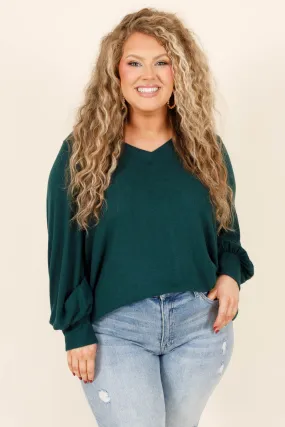 My Comfort Sweater, Hunter Green