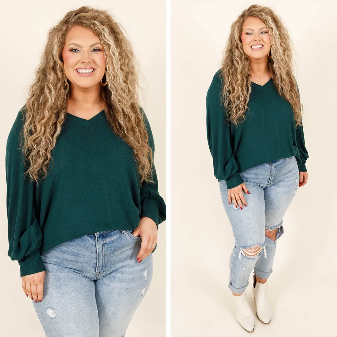 My Comfort Sweater, Hunter Green