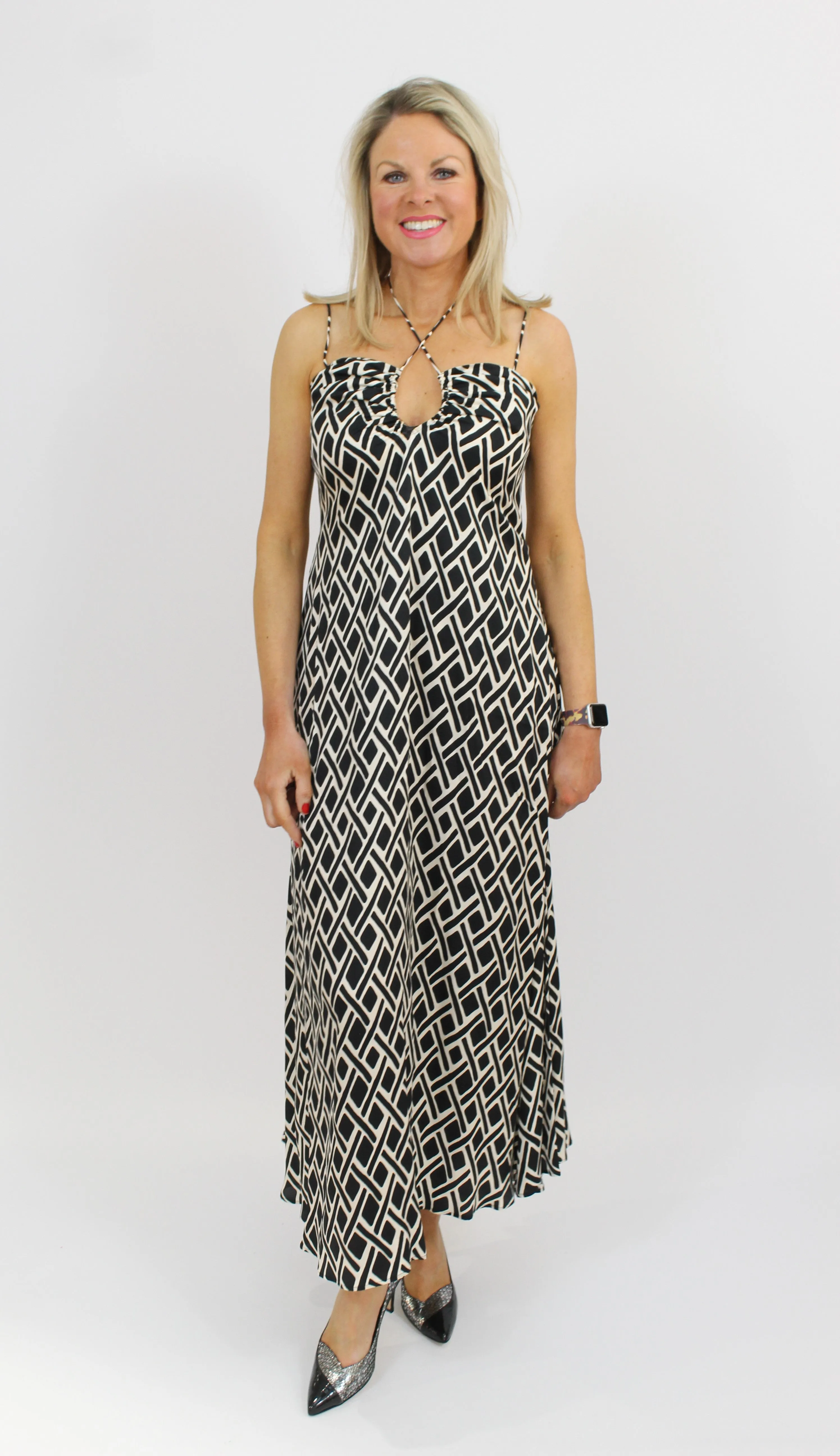 PENNY BLACK Triangle Pattern Dress