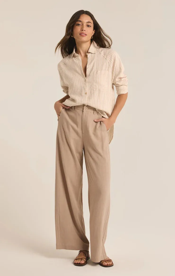Perfect Linen Stripe Top