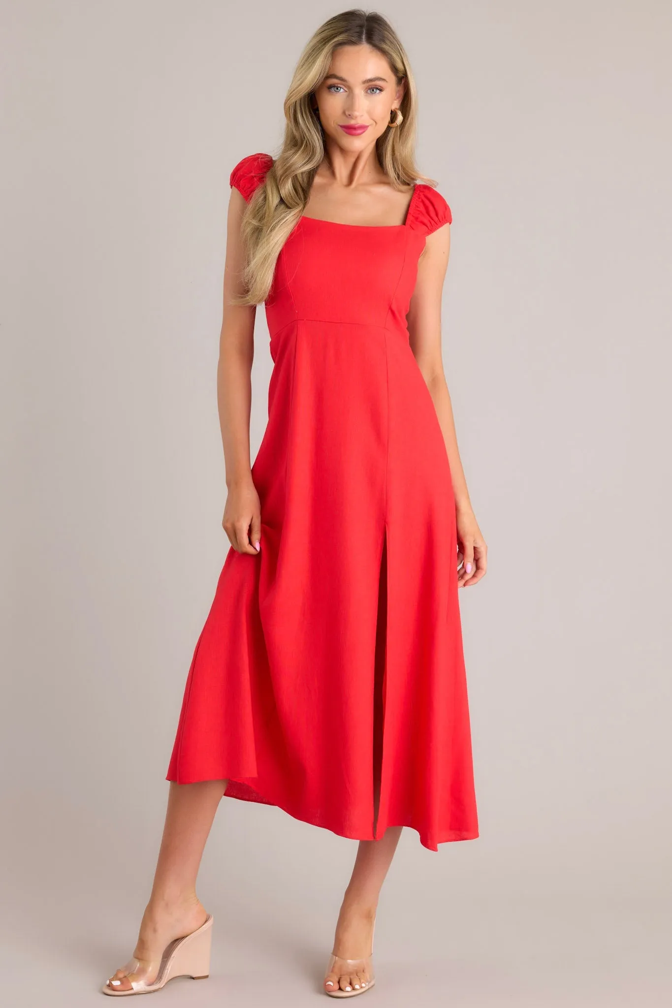 Radiant Reverie Red Midi Dress (RESTOCK MARCH)