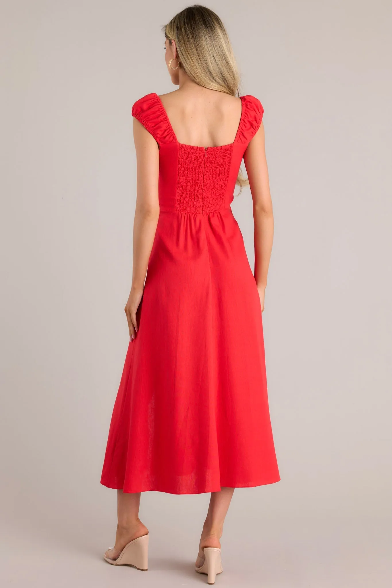 Radiant Reverie Red Midi Dress (RESTOCK MARCH)