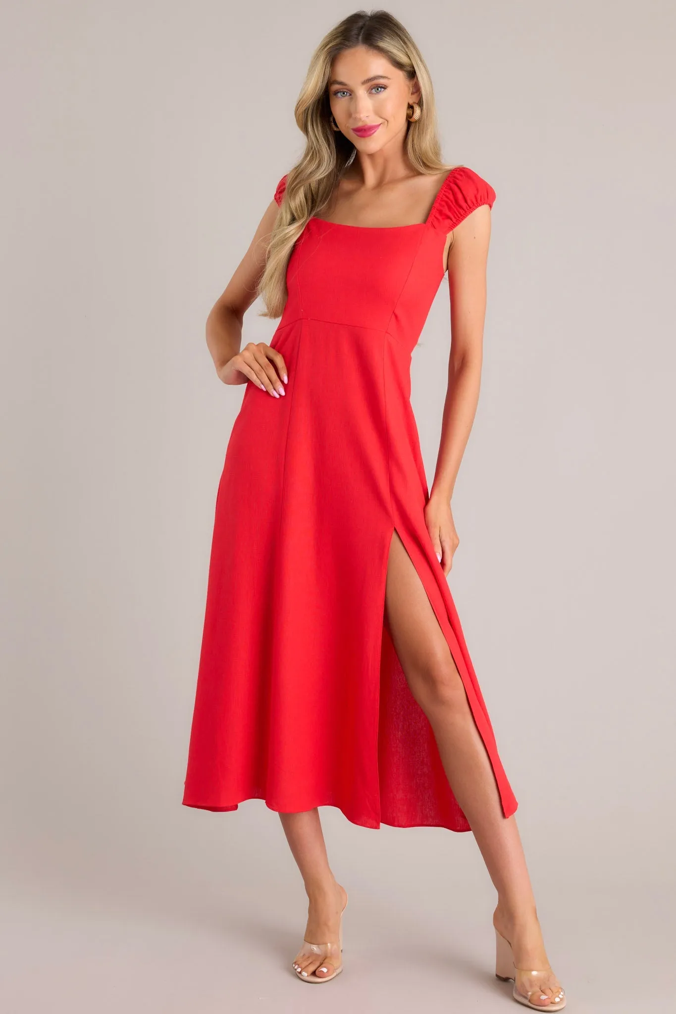 Radiant Reverie Red Midi Dress (RESTOCK MARCH)