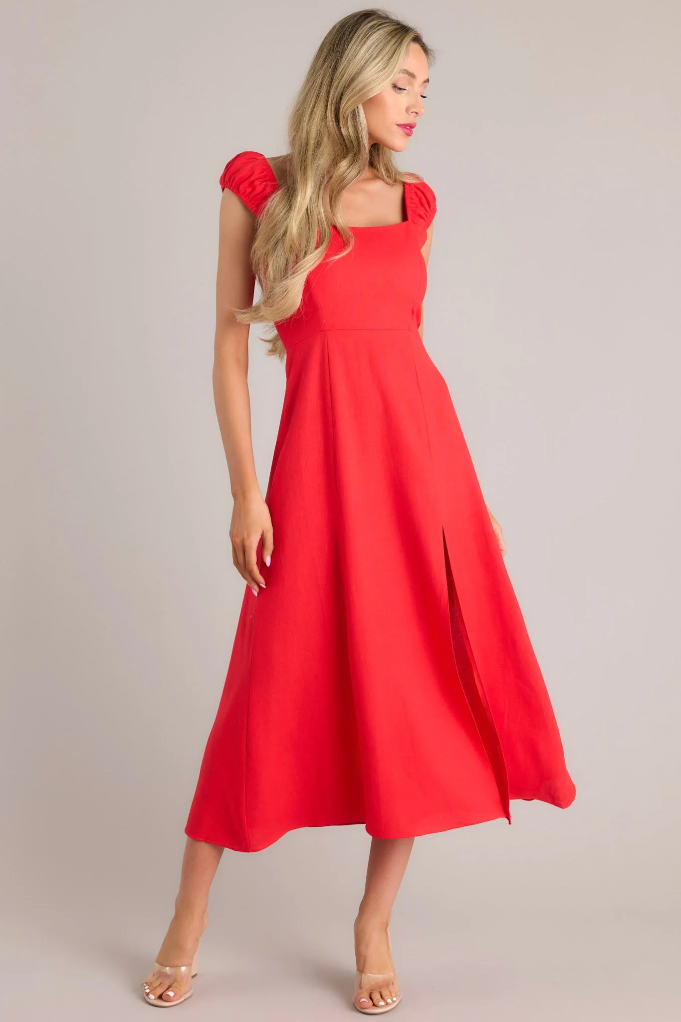 Radiant Reverie Red Midi Dress (RESTOCK MARCH)