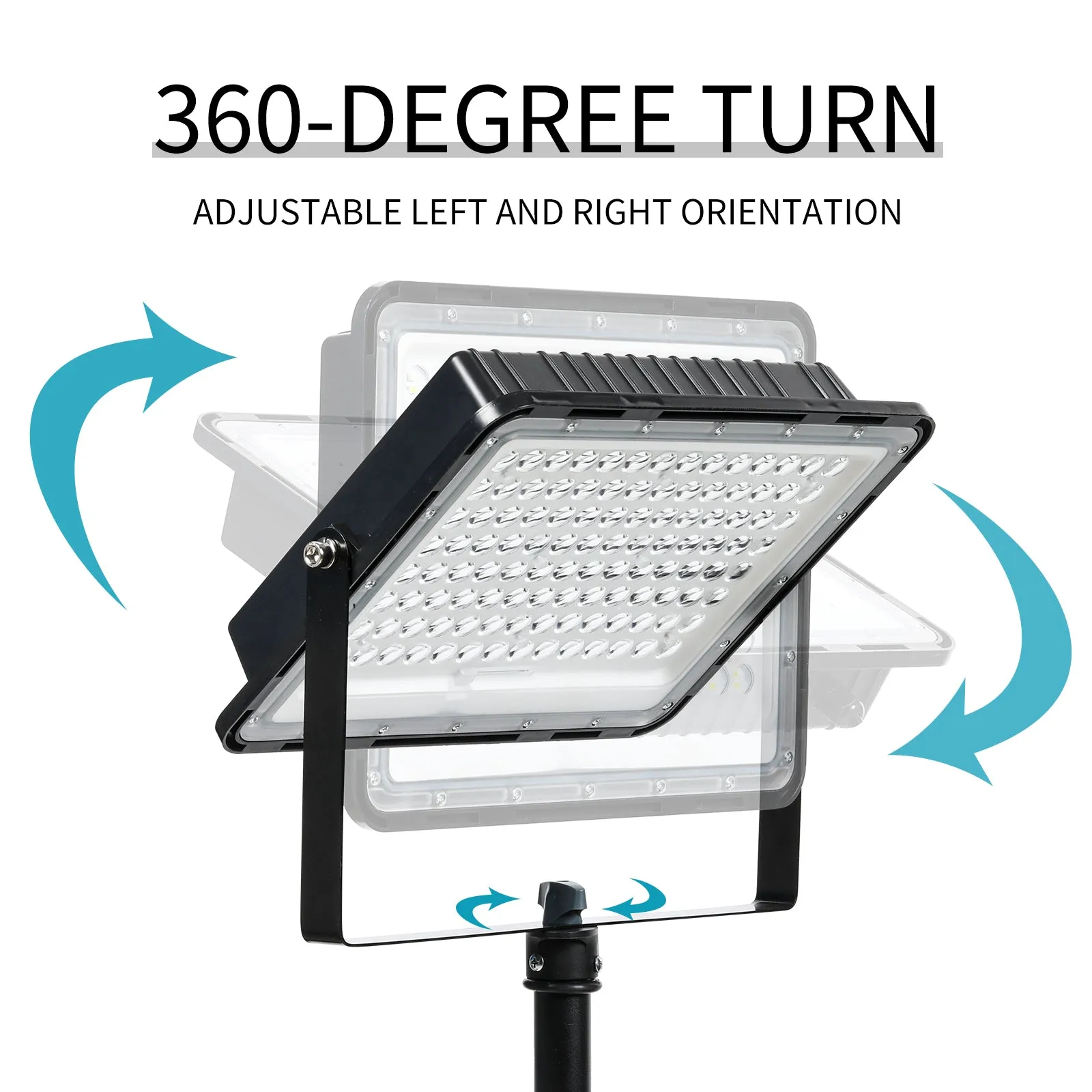 ROCKSOLAR 20W Portable Adjustable LED Floodlight with Telescopic Stand