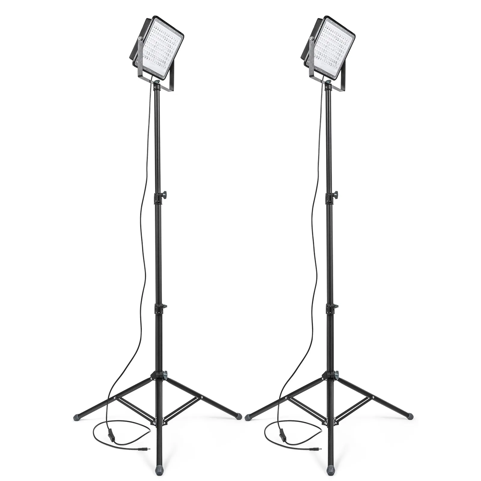 ROCKSOLAR 20W Portable Adjustable LED Floodlight with Telescopic Stand