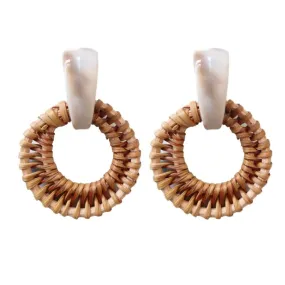 Rosemary Rattan Statement Earrings