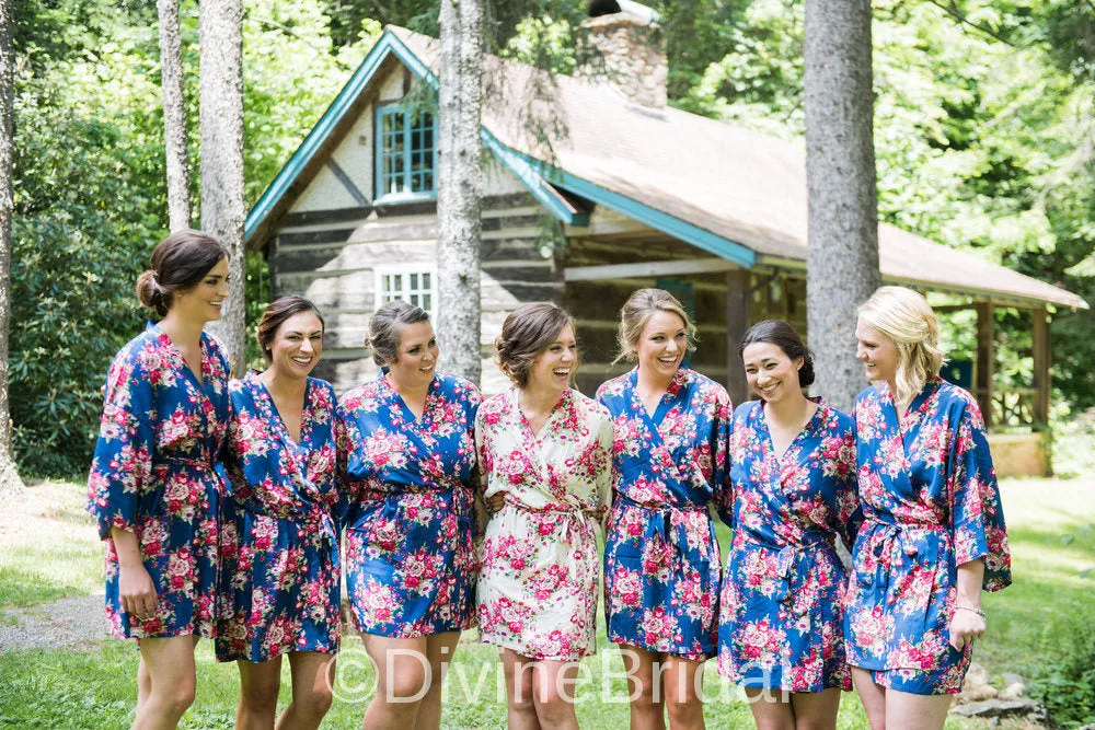 Sale! Floral Bridesmaid Robes, Bridesmaid Gifts, Wedding Robes, Bridal Robes, Getting Ready Robes, Bridal Party Robe, Bridesmaid Proposal