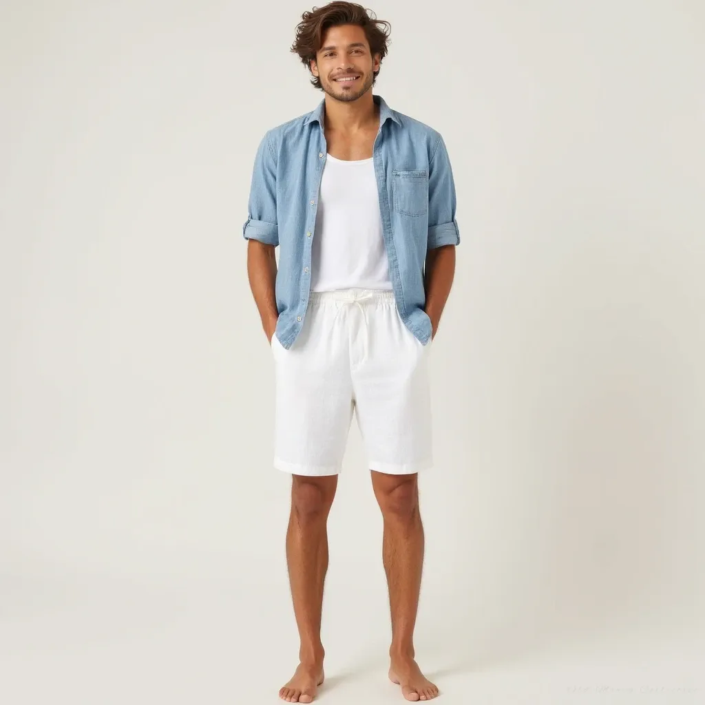 Short Linen Pantalon