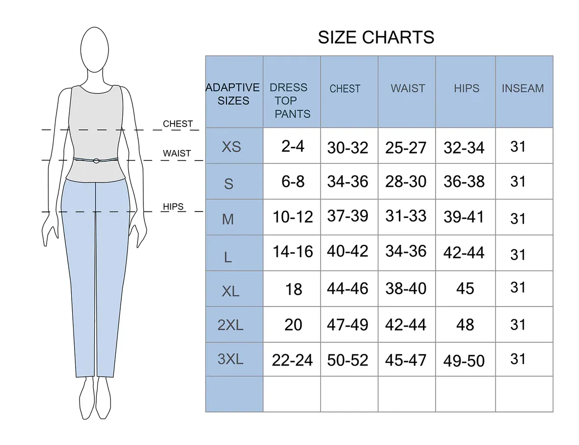 Side-Opening Pants for Senior Women