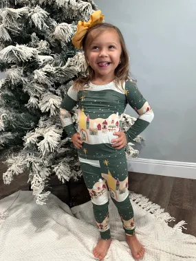 Silent Night Long Sleeve Pajamas