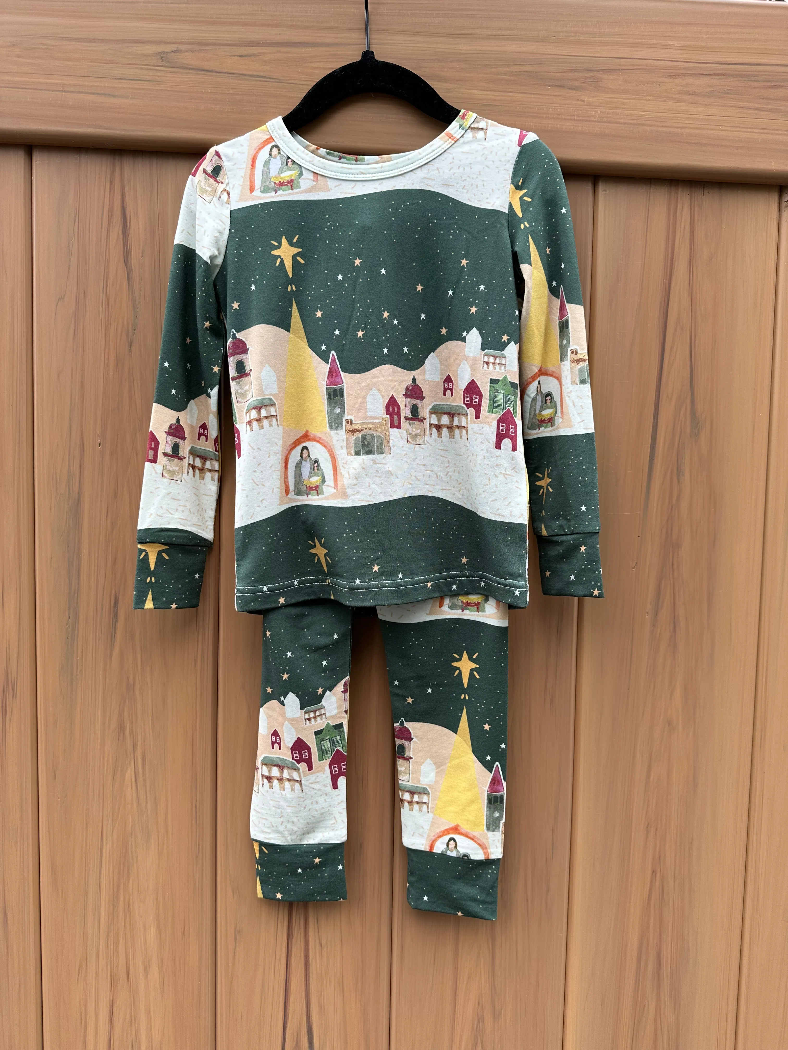 Silent Night Long Sleeve Pajamas