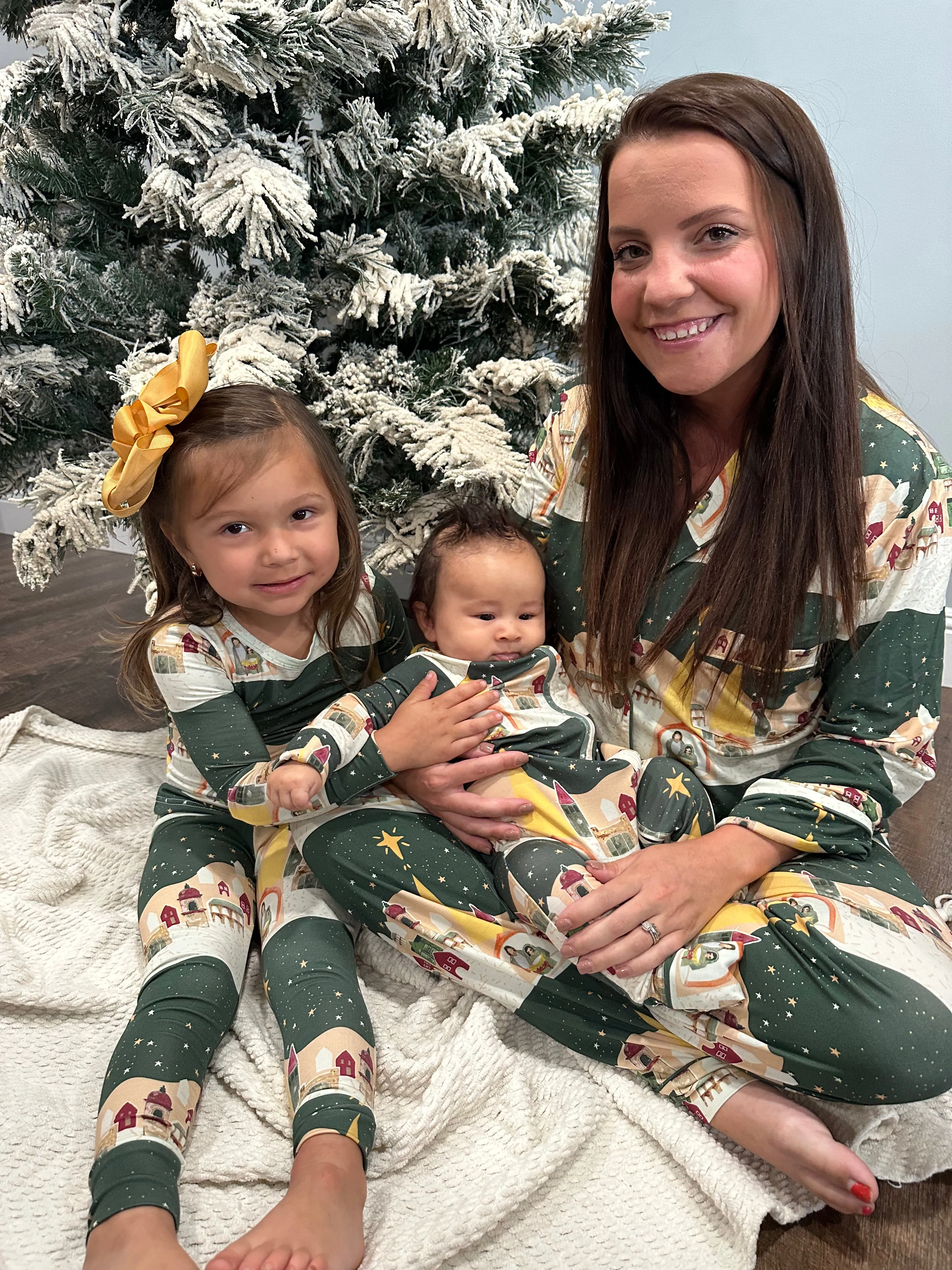 Silent Night Long Sleeve Pajamas