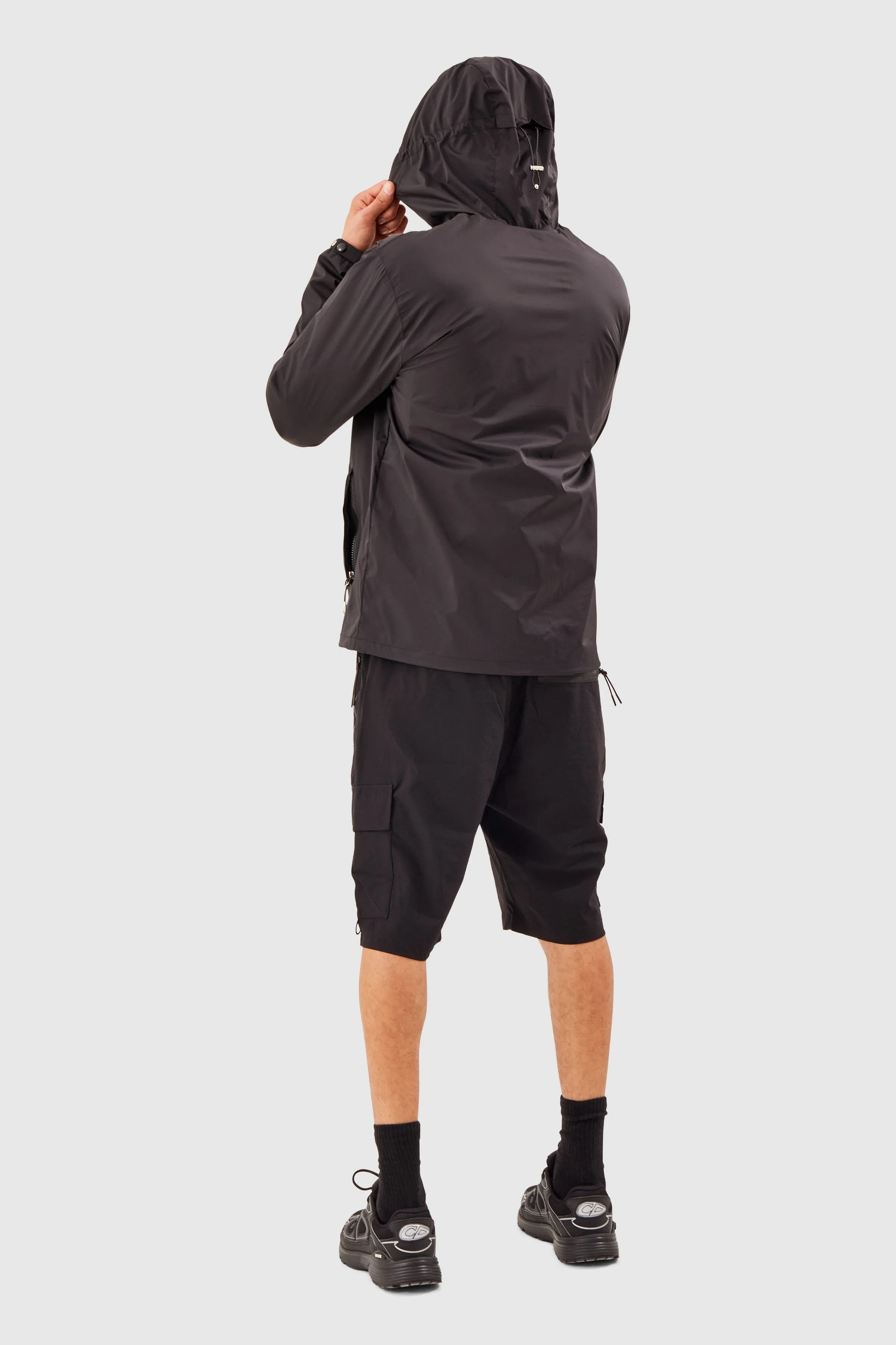 Split Windbreaker - Black