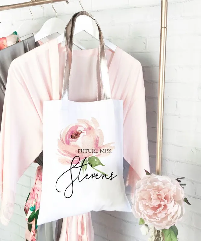 Spring Rose Flower girl Tote