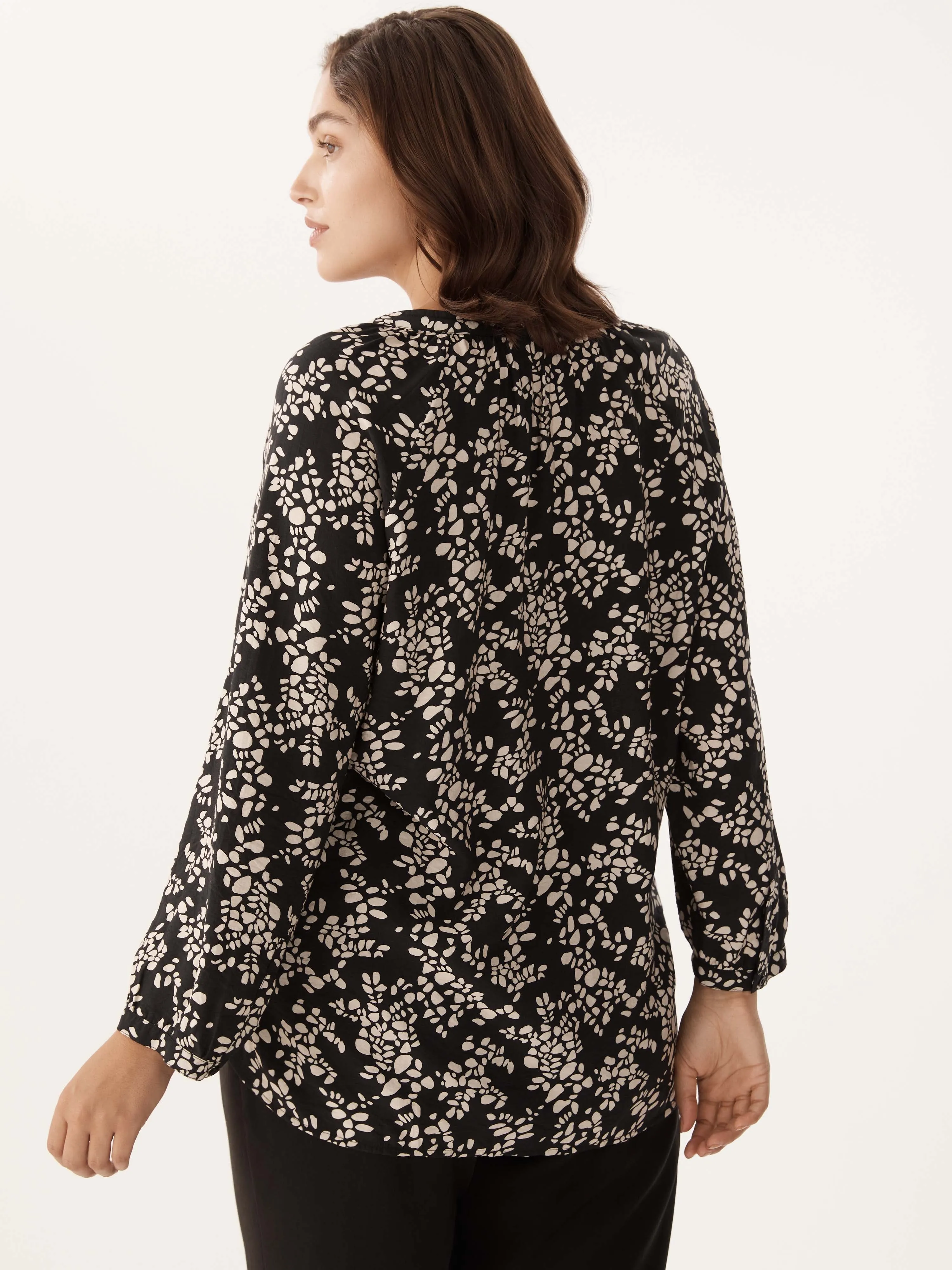 The Vintage Print Popover Top