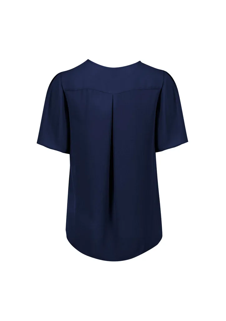 Vienna Womens Short Sleeve Blouse (BZ-RB261LS)