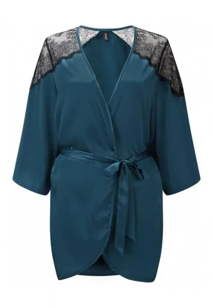 VIP Confession Robe - Black/Teal -