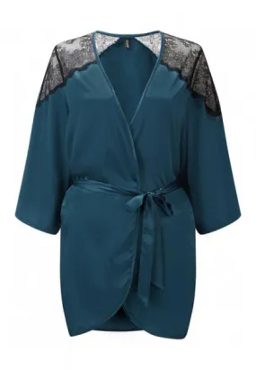 VIP Confession Robe - Black/Teal -